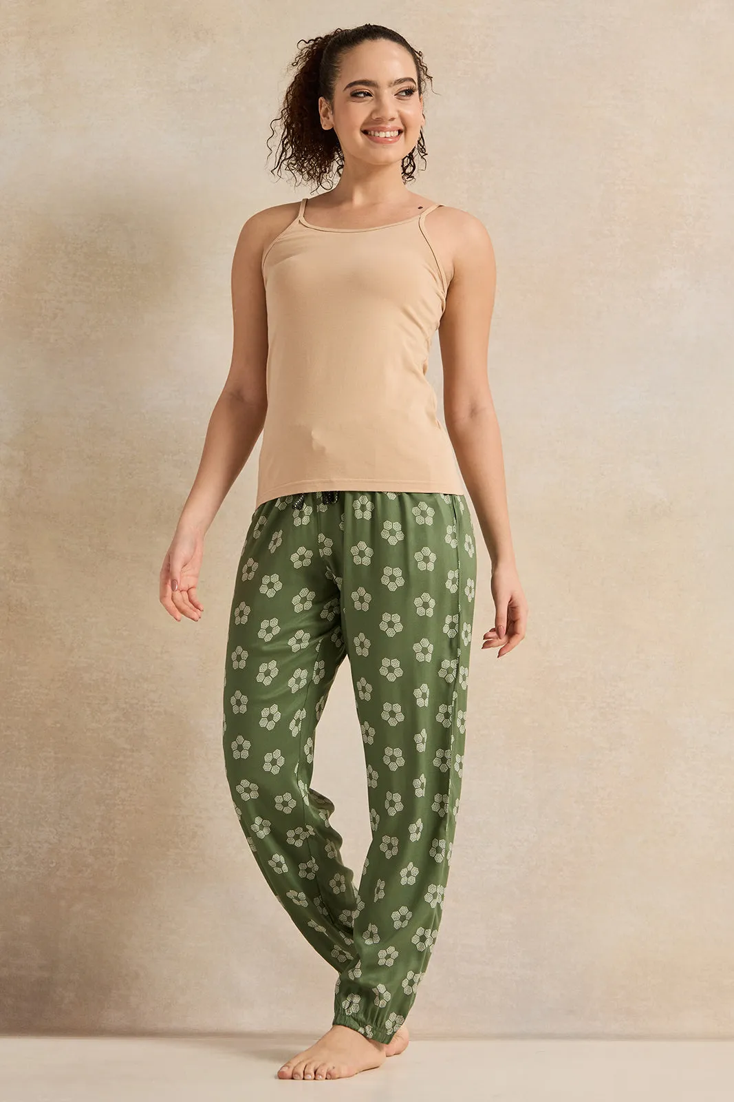 Women Green Printed Pyjama Bottom sold by Redtag product image thumbnail 2