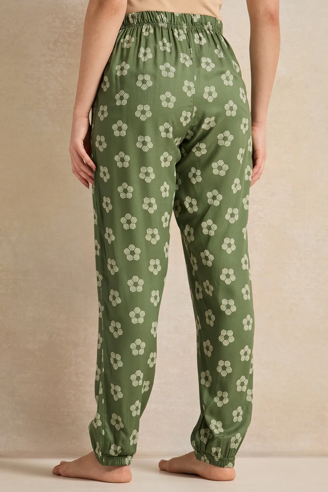 Women Green Printed Pyjama Bottom sold by Redtag product image thumbnail 3