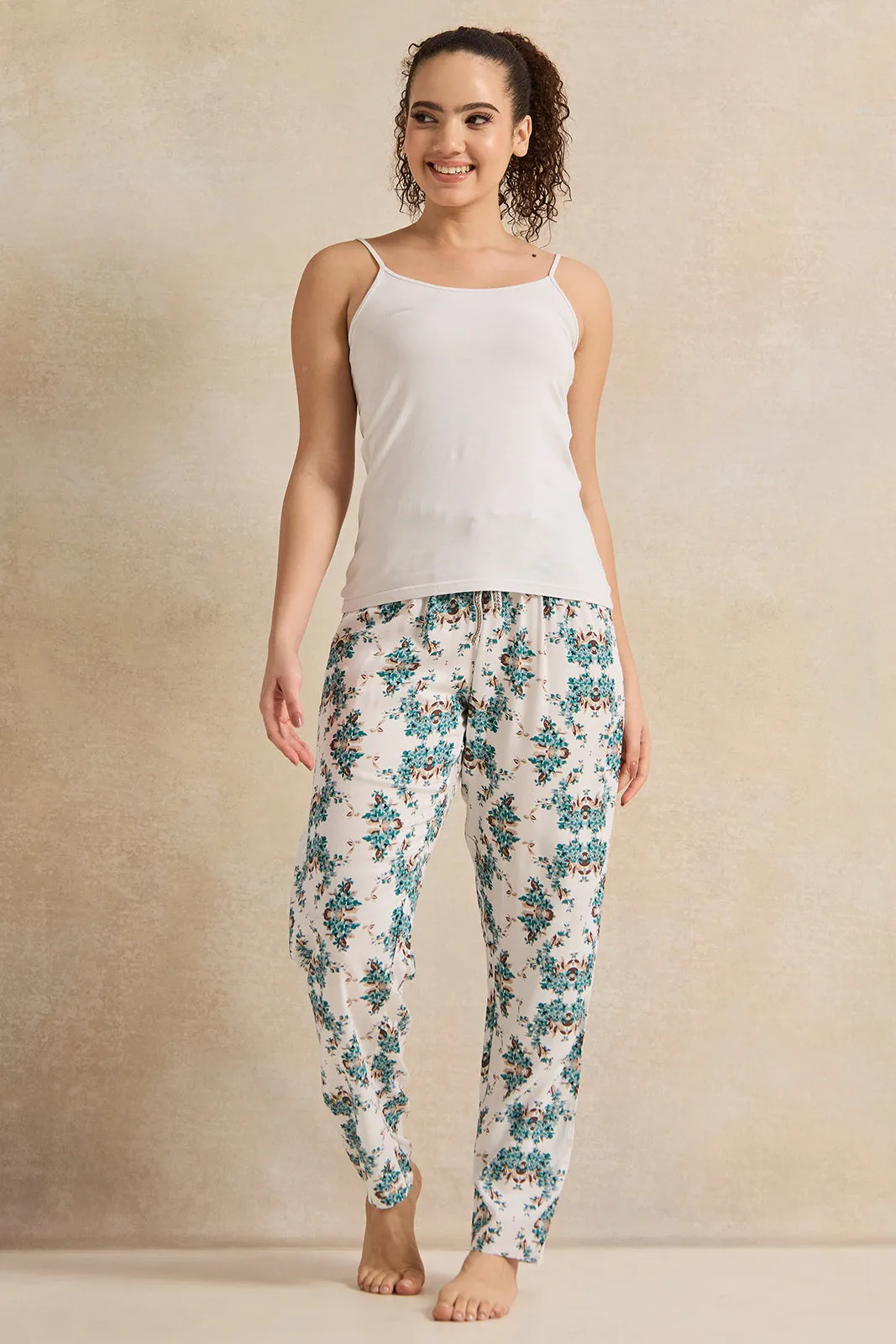 Women Ivory Printed Pyjama Bottom sold by Redtag product image thumbnail 2