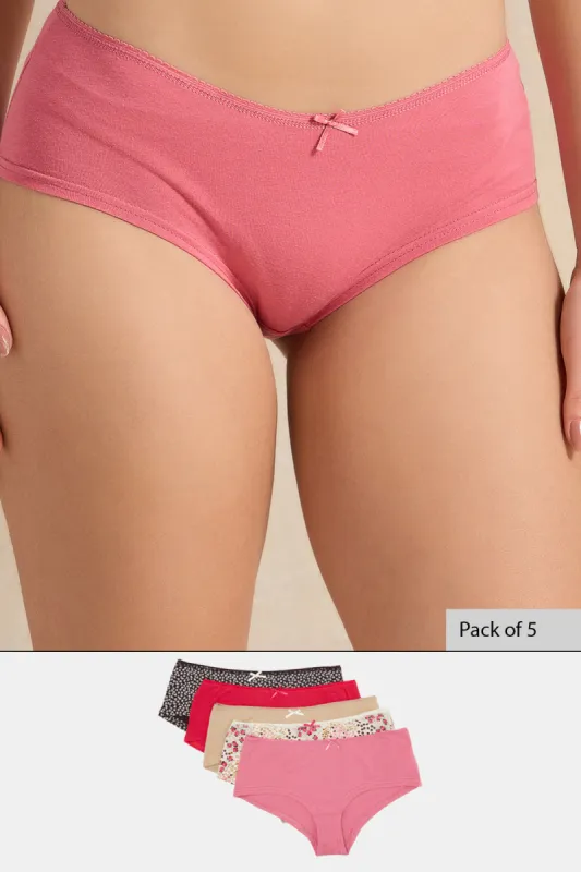 Women Assorted Boyleg Brief Set (Pack of 5) sold by Redtag