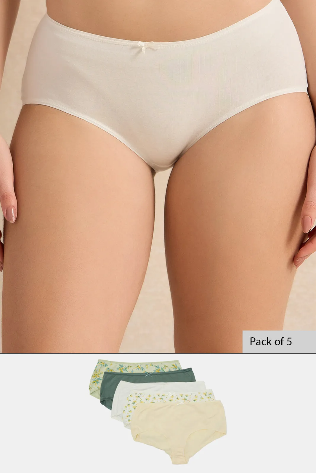 Women Assorted Boyleg Brief Set (Pack of 5) sold by Redtag