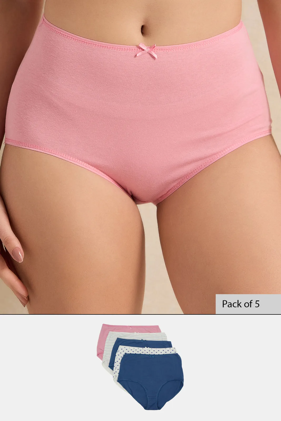 Women Assorted Full Brief Set (Pack of 5) sold by Redtag