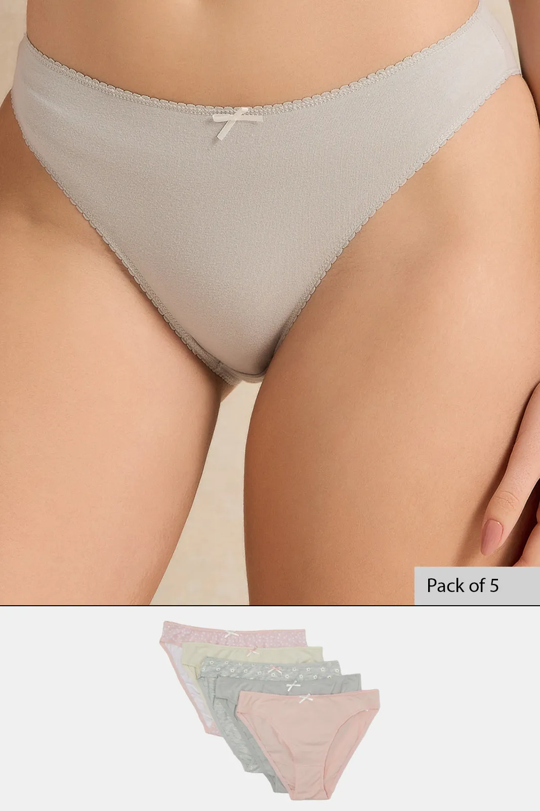 Women Assorted Highleg Brief Set (Pack of 5) sold by Redtag