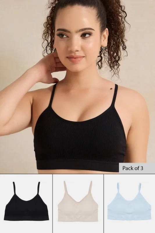 Women  Assorted Comfort Bras Set (Pack of 3) sold by Redtag