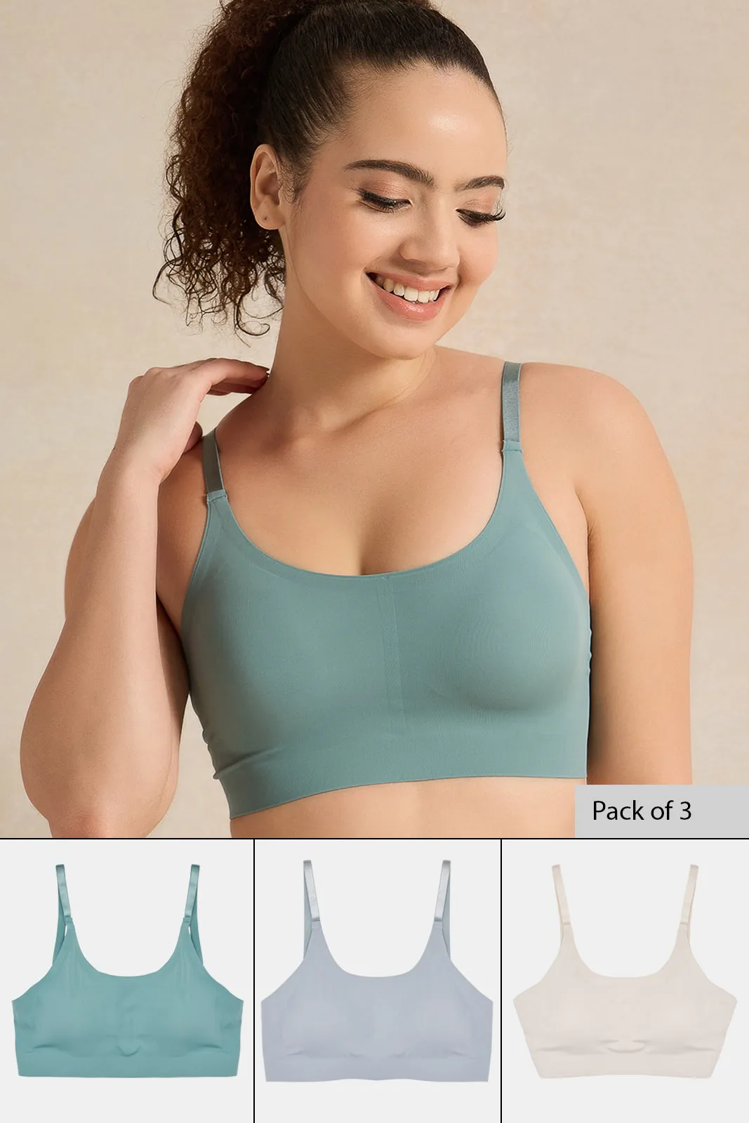 Women Assorted Comfort Bra Set (Pack of 3) sold by Redtag