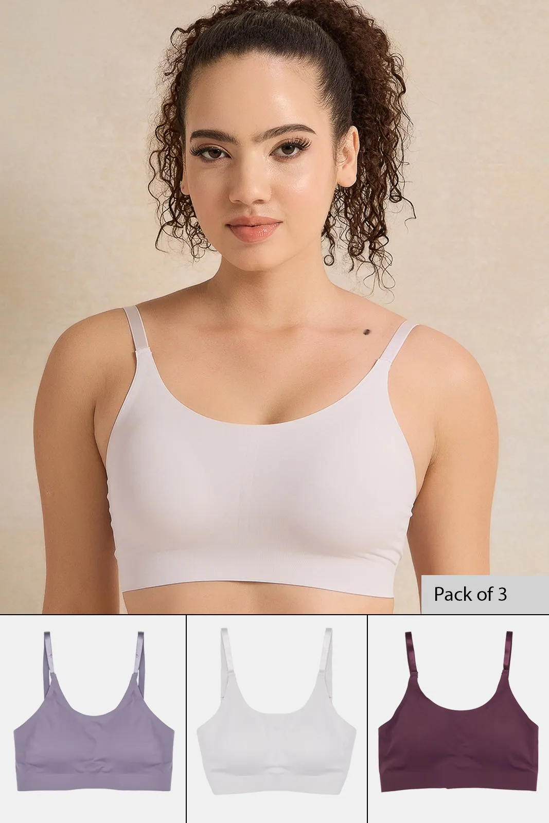 Women Assorted Comfort Bra Set (Pack of 3) sold by Redtag