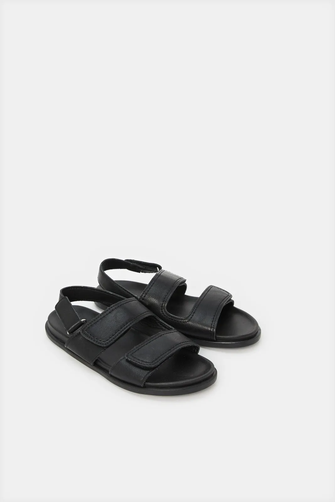 Senior Boys Black Comfort Sandals sold by Redtag product image thumbnail 2