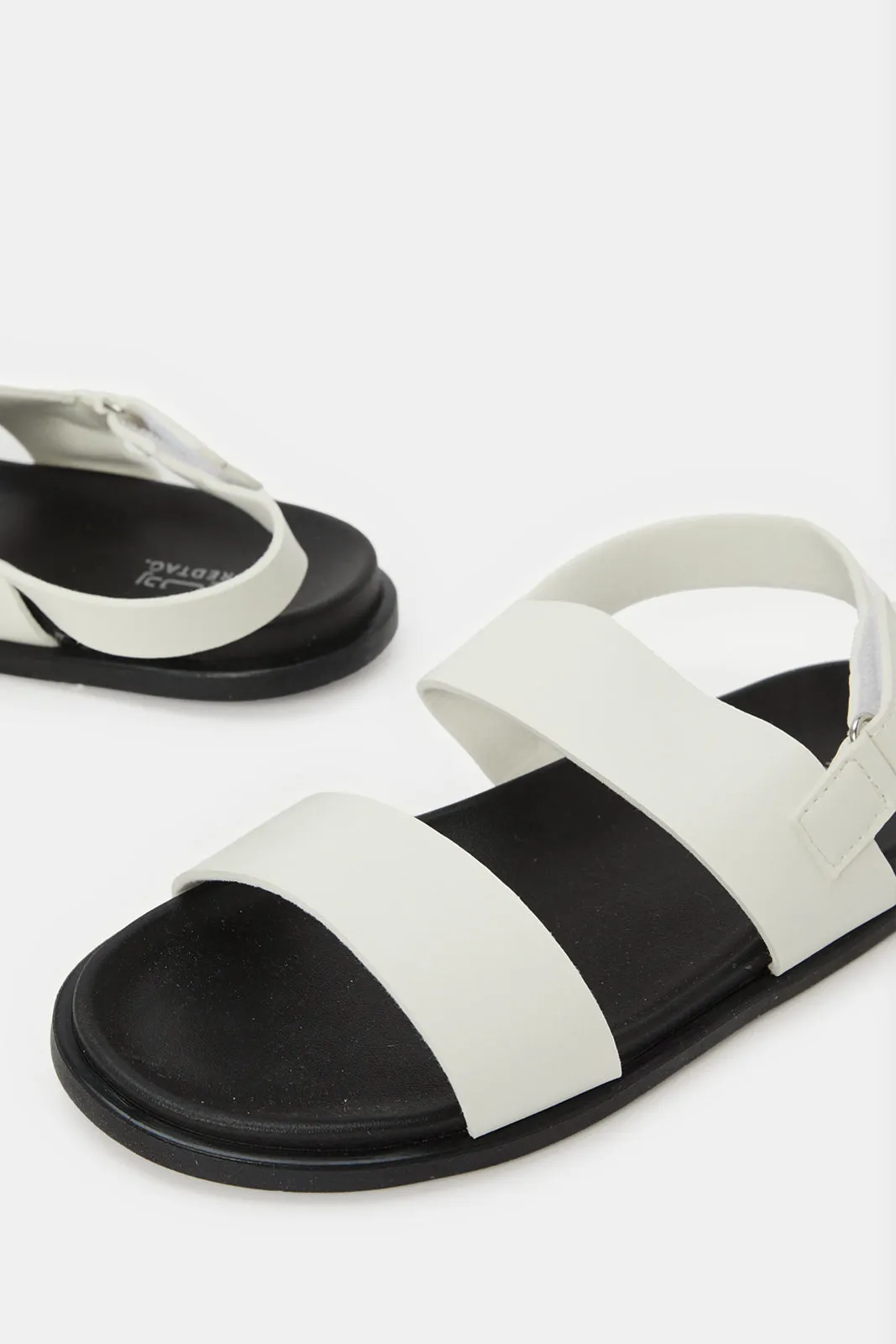 Senior Boys White Comfort Sandals sold by Redtag product image thumbnail 3