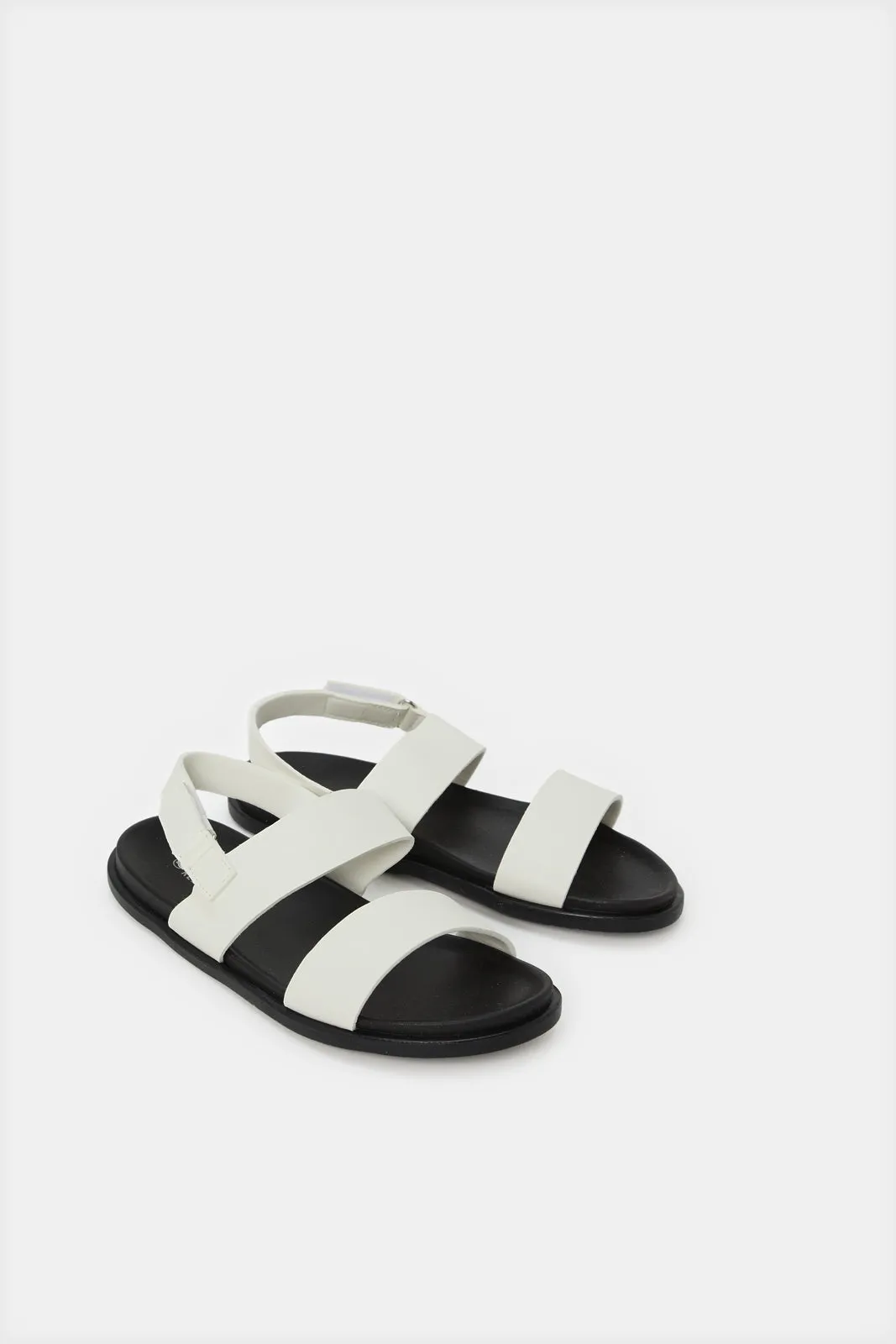 Senior Boys White Comfort Sandals sold by Redtag product image thumbnail 2
