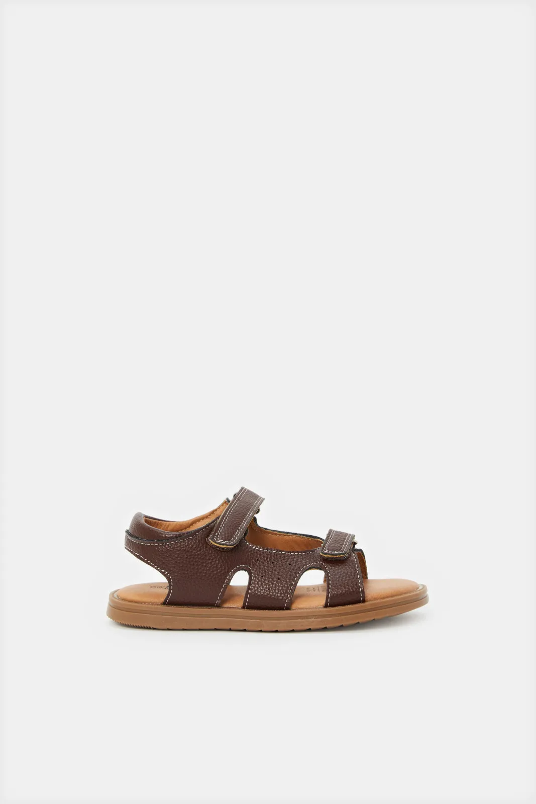 Boys Brown Comfort Sandals sold by Redtag