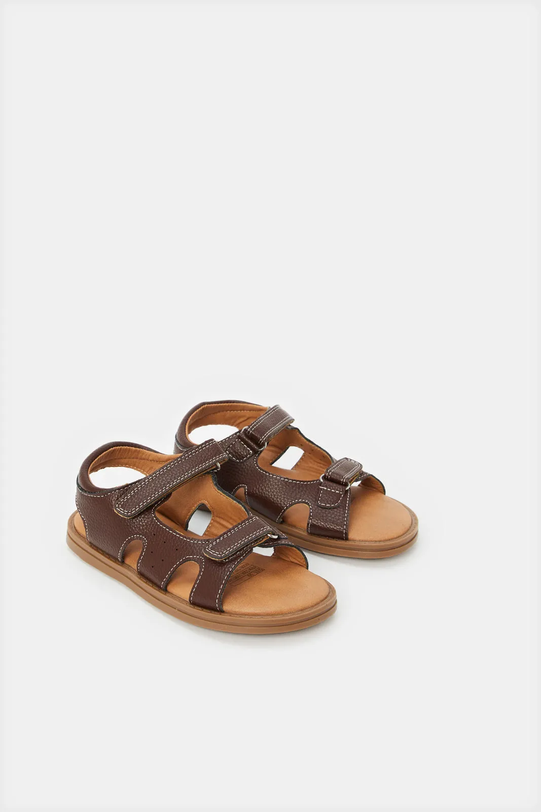 Boys Brown Comfort Sandals sold by Redtag product image thumbnail 2