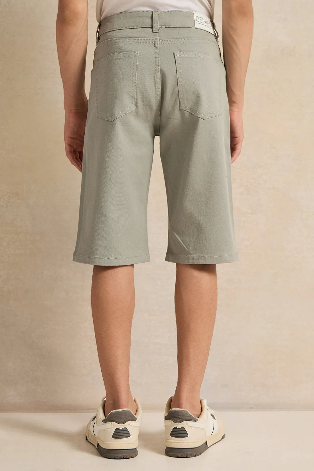 Senior Boys Grey Chino Shorts sold by Redtag product image thumbnail 3