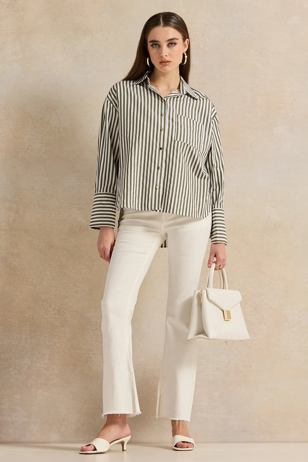 Women White 5-Pocket Flared Denim Jeans sold by Redtag product image thumbnail 2