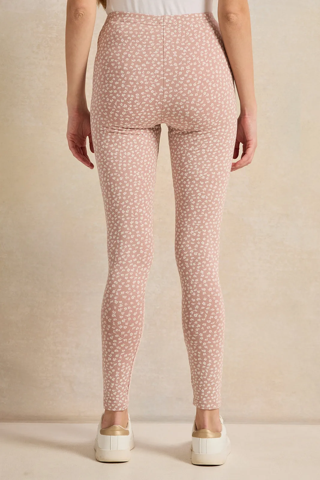 Women Pink Printed Leggings sold by Redtag product image thumbnail 3