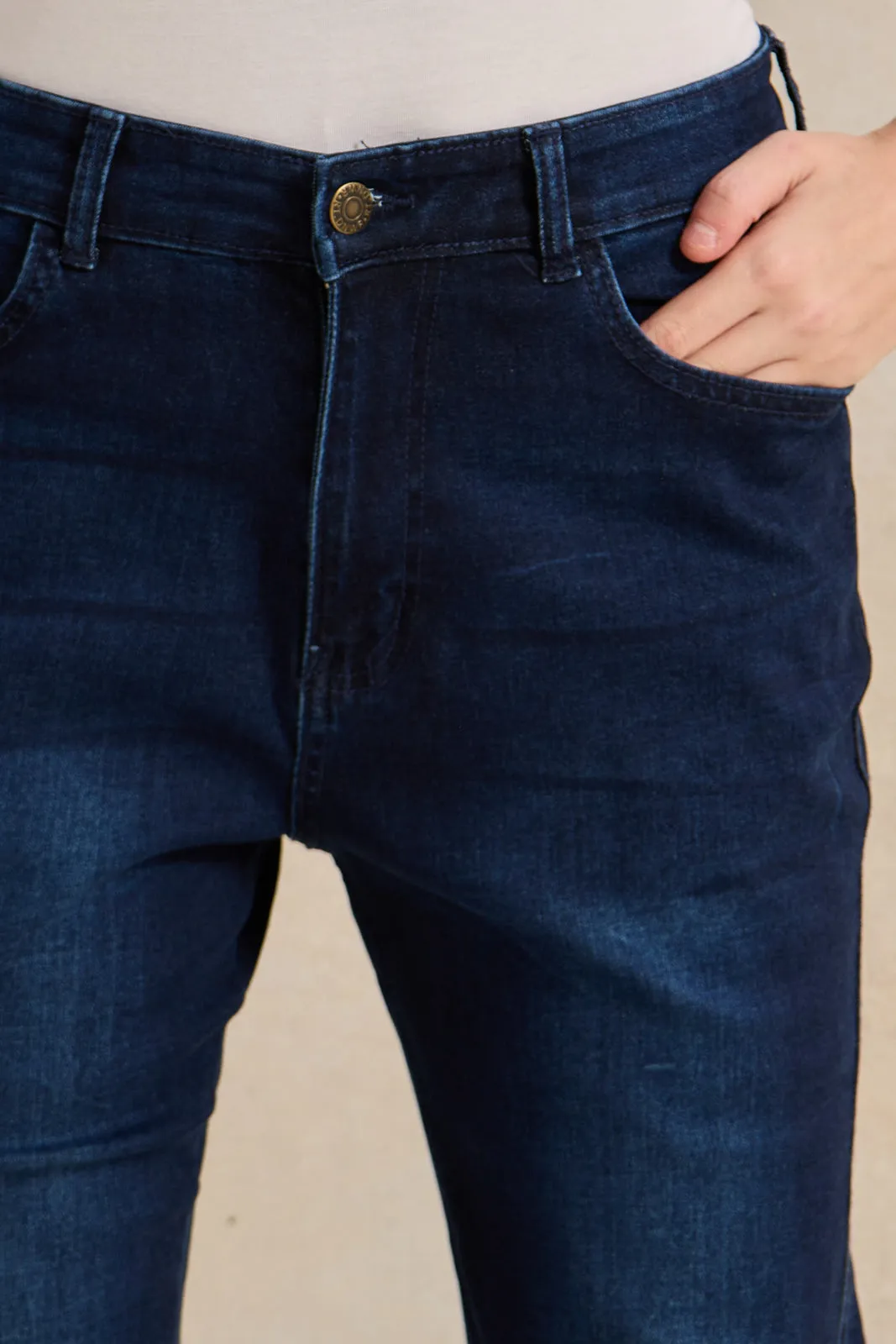 Women Navy Flare Fit Jeans sold by Redtag product image thumbnail 4