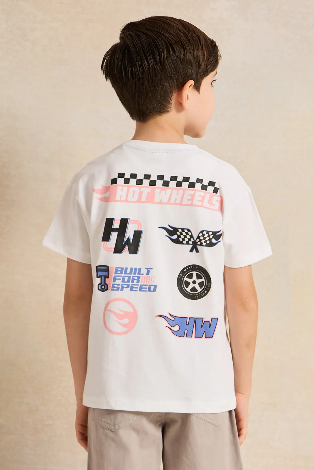 Boys Blue Hot Wheels Print T-Shirt sold by Redtag product image thumbnail 4