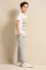 Junior Boys Grey Plain Coordinate Pants sold by Redtag