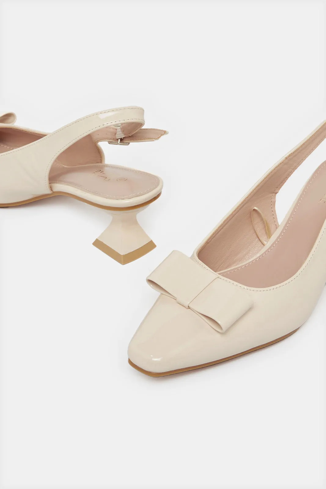 Women Pink Bow Slingback sold by Redtag product image thumbnail 4