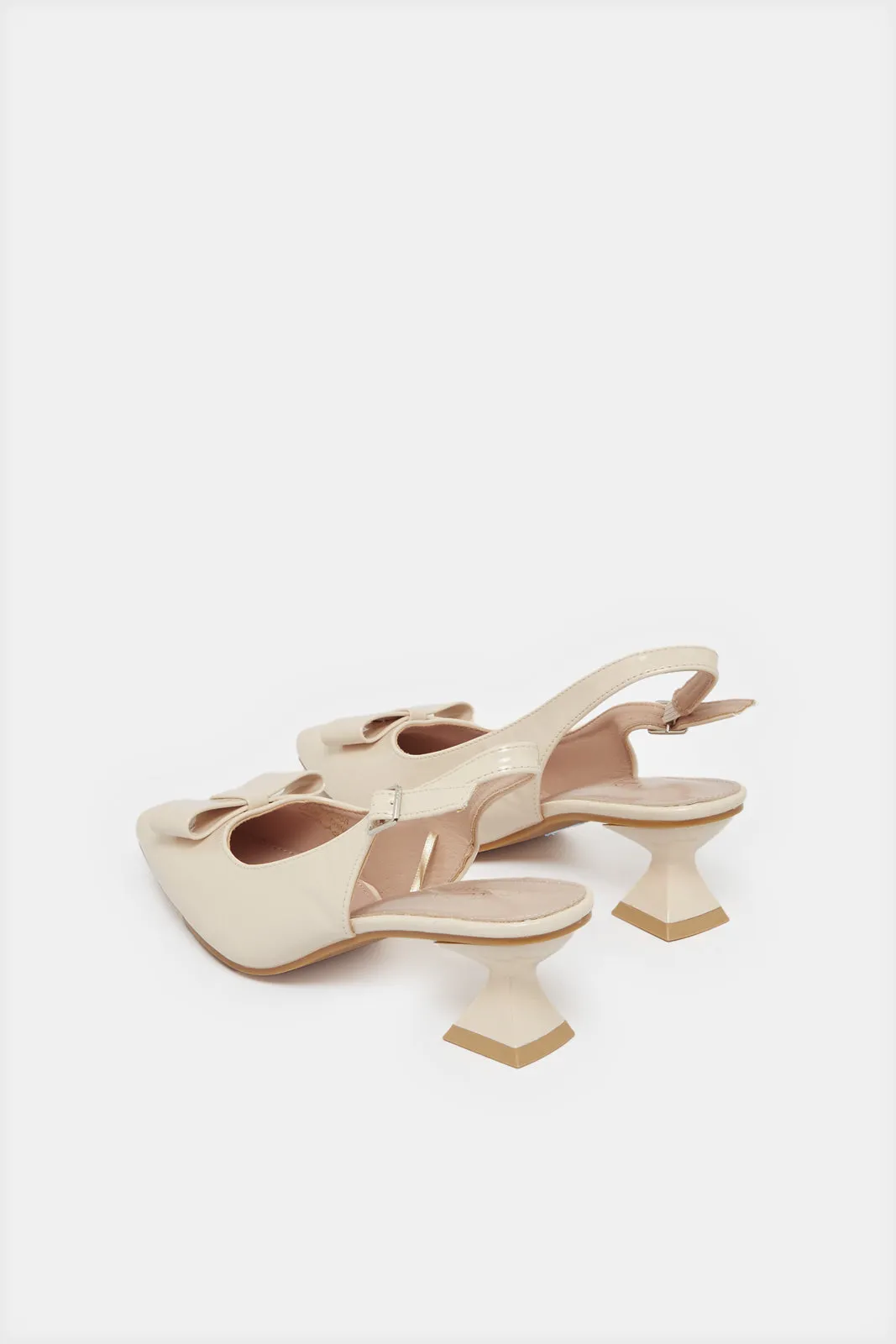 Women Pink Bow Slingback sold by Redtag product image thumbnail 3