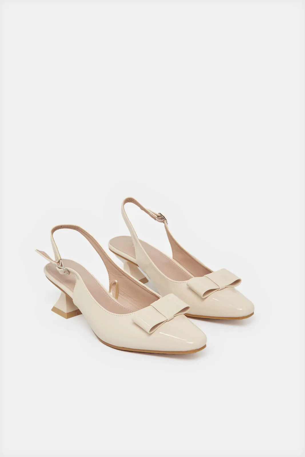 Women Pink Bow Slingback sold by Redtag product image thumbnail 2