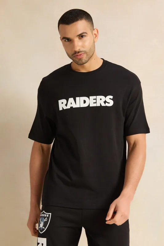 Men Black Los Vegas Raiders Lounge T-shirt sold by Redtag