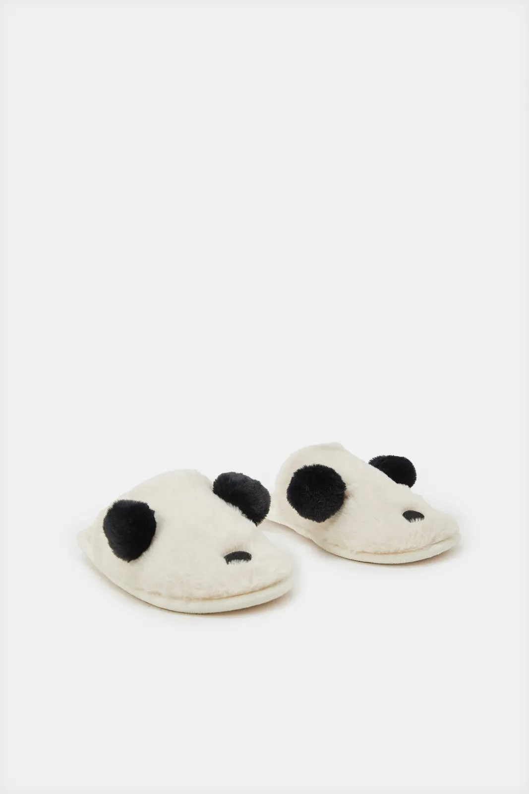 Women Beige Panda Closed Toe Slippers sold by Redtag product image thumbnail 2