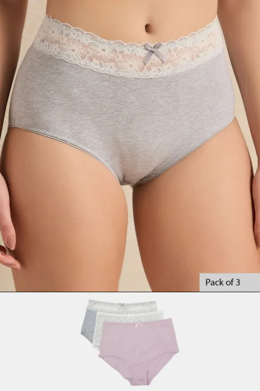 Women Assorted Full Brief Set (Pack of 3) sold by Redtag