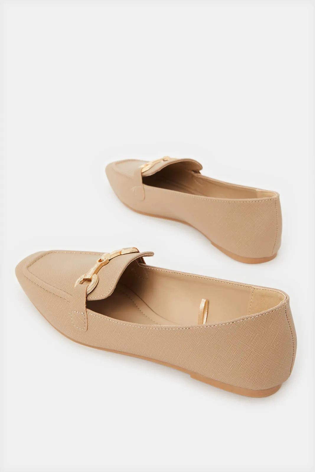 Women Taupe Embellished Loafer sold by Redtag product image thumbnail 4