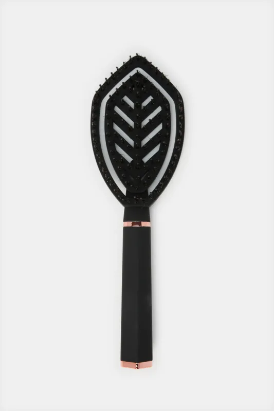Women Black Wet Hair Brush sold by Redtag