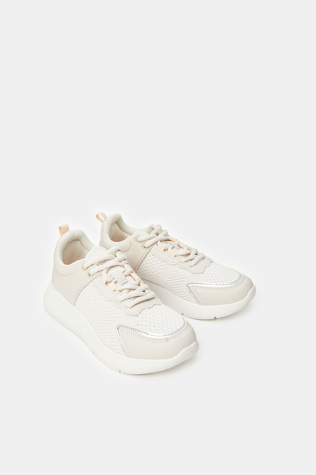 Women Beige Classic Lace Up Sneakers sold by Redtag product image thumbnail 2