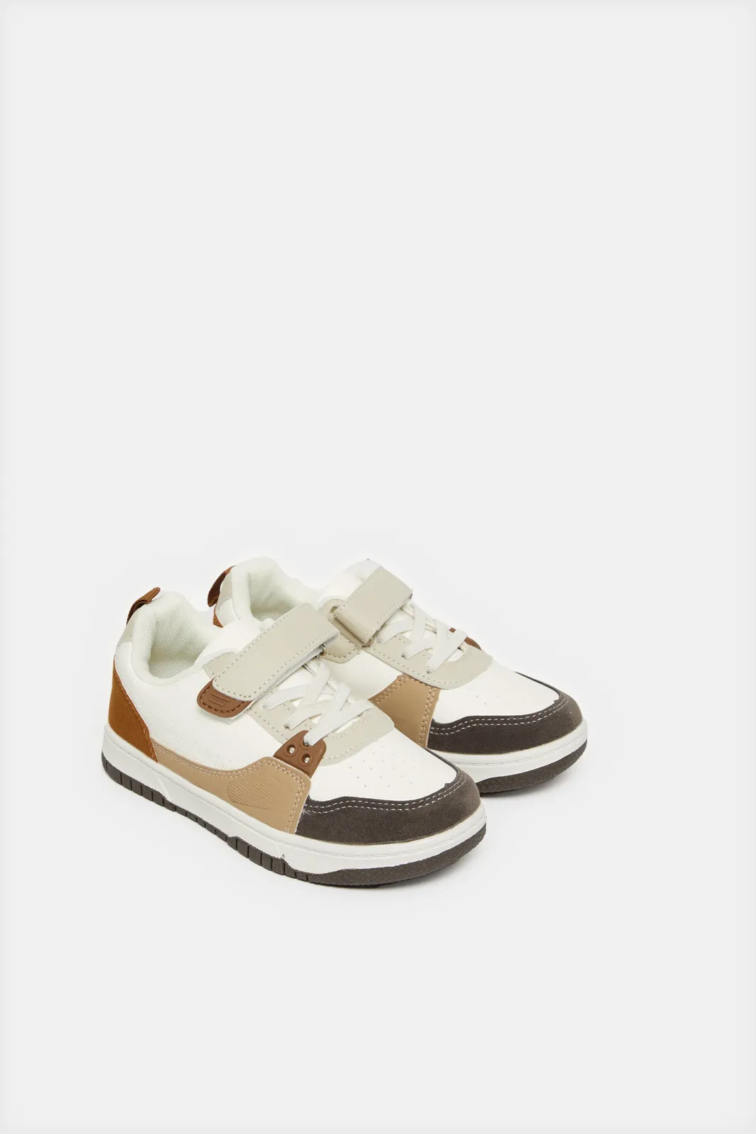 Boys White Color Block Skate Shoes sold by Redtag product image thumbnail 2