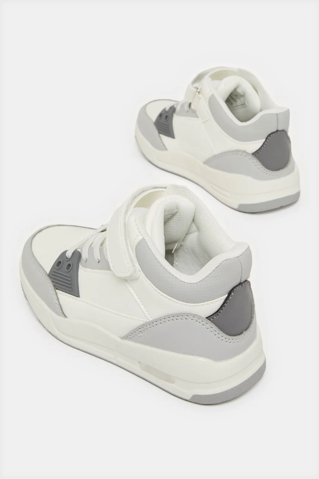 Boys White Chunky Sneakers sold by Redtag product image thumbnail 4