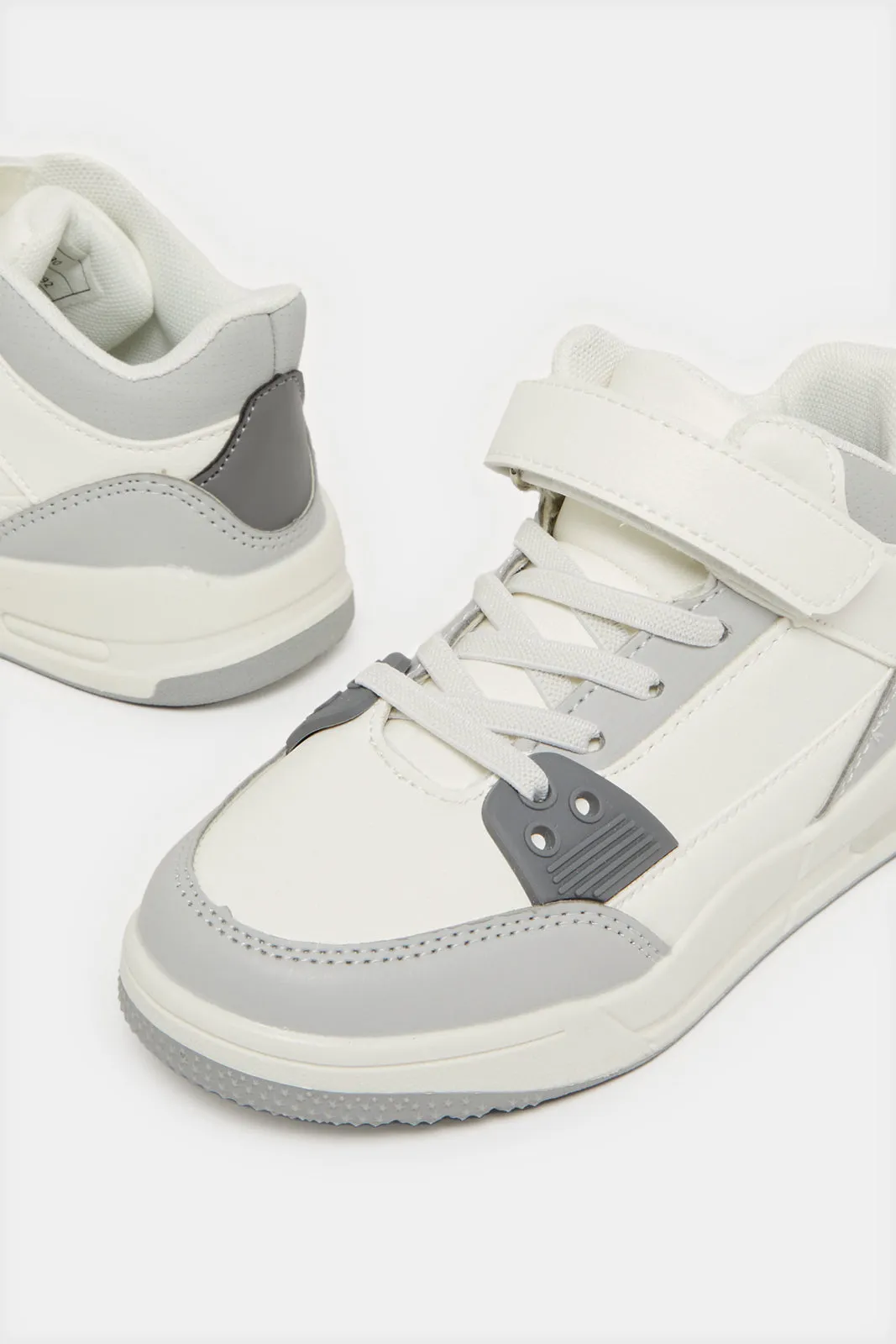 Boys White Chunky Sneakers sold by Redtag product image thumbnail 3