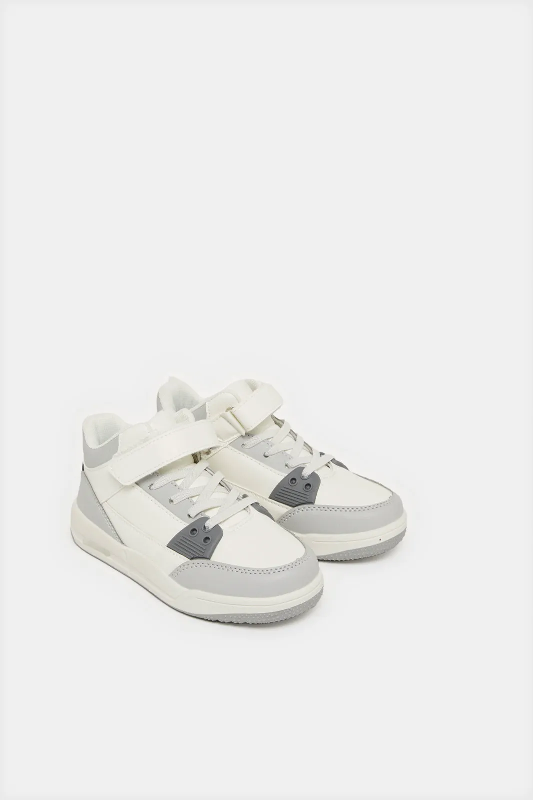 Boys White Chunky Sneakers sold by Redtag product image thumbnail 2
