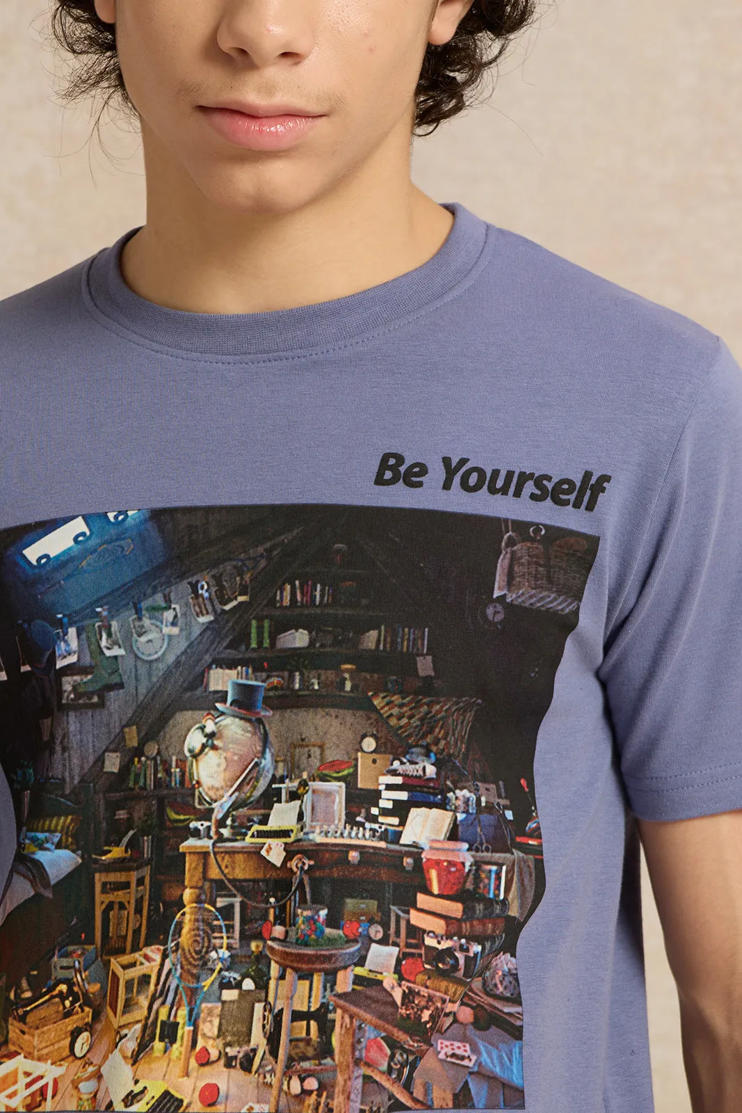 Senior Boys Purple Gaming Room T-shirt sold by Redtag product image thumbnail 4