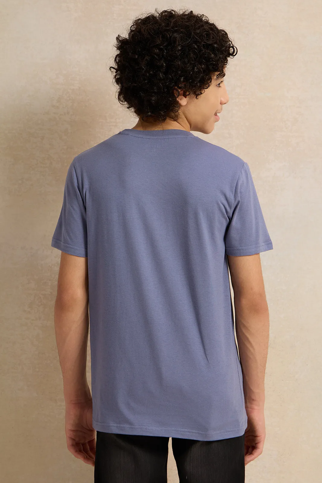 Senior Boys Purple Gaming Room T-shirt sold by Redtag product image thumbnail 3