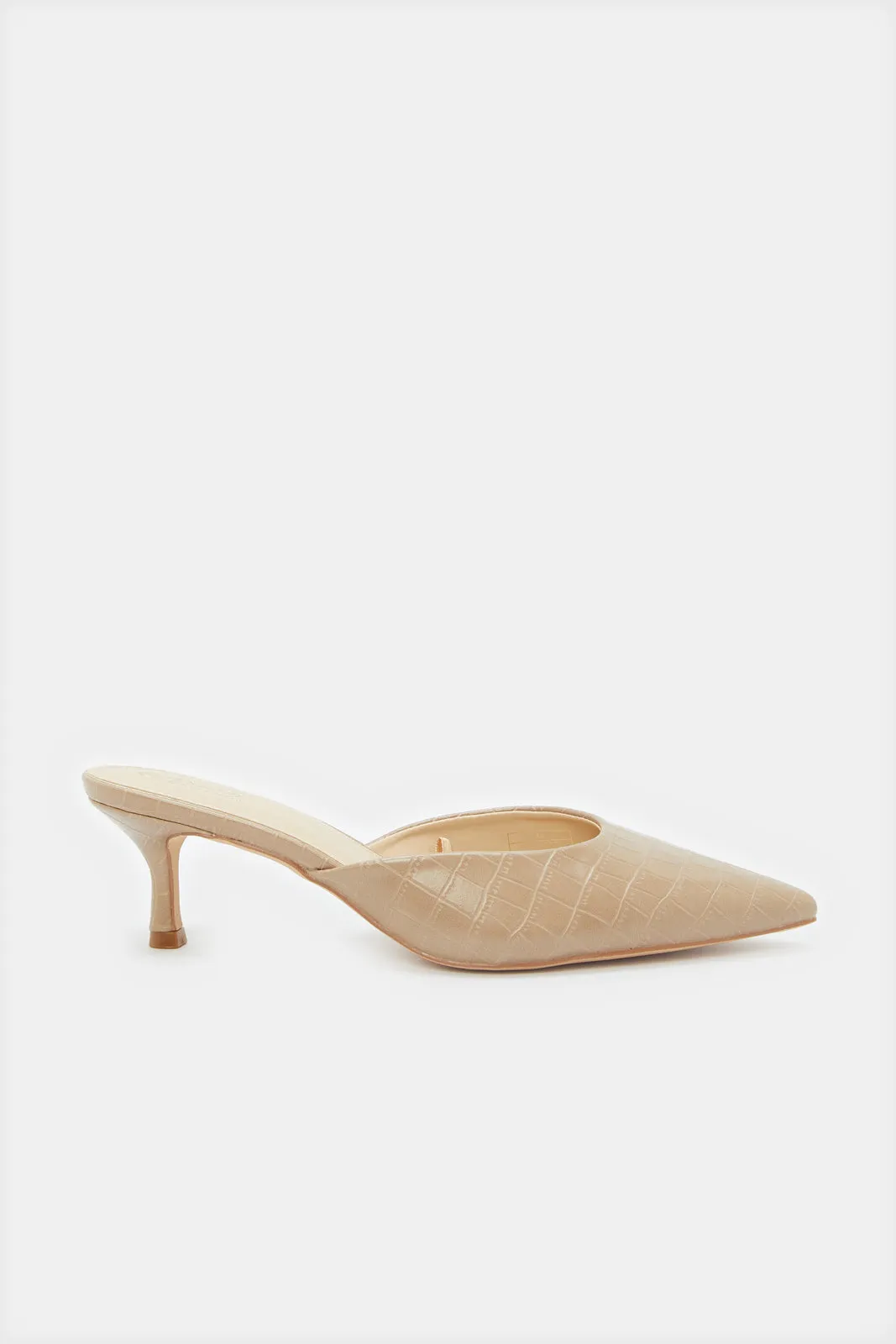 Women Taupe Mule sold by Redtag