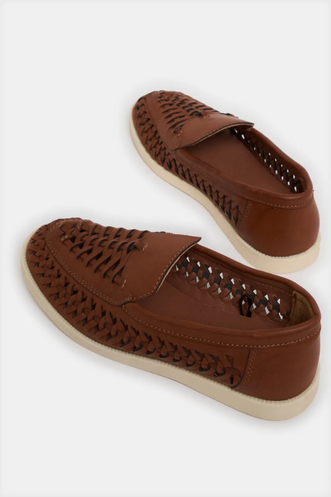 Senior Boys Brown Woven Loafers sold by Redtag product image thumbnail 4