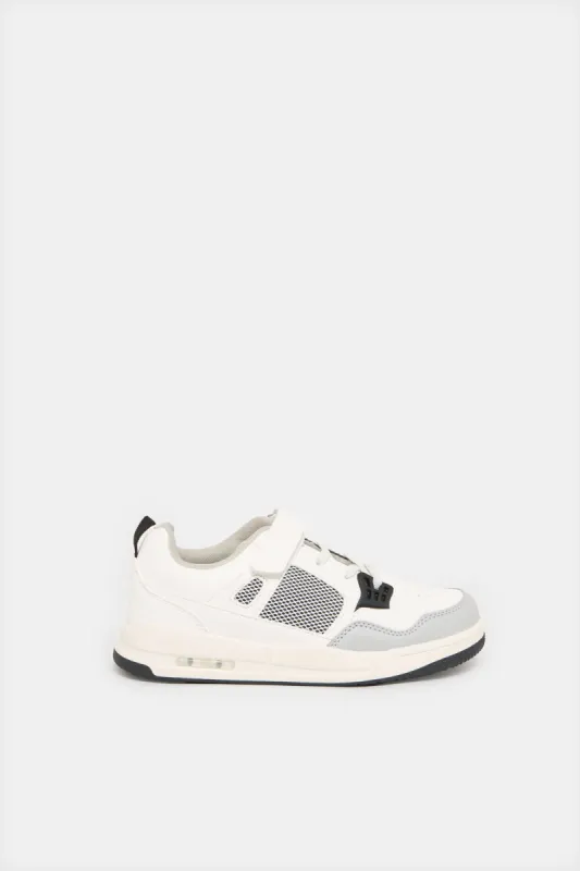Senior Boys White Skate Shoes sold by Redtag