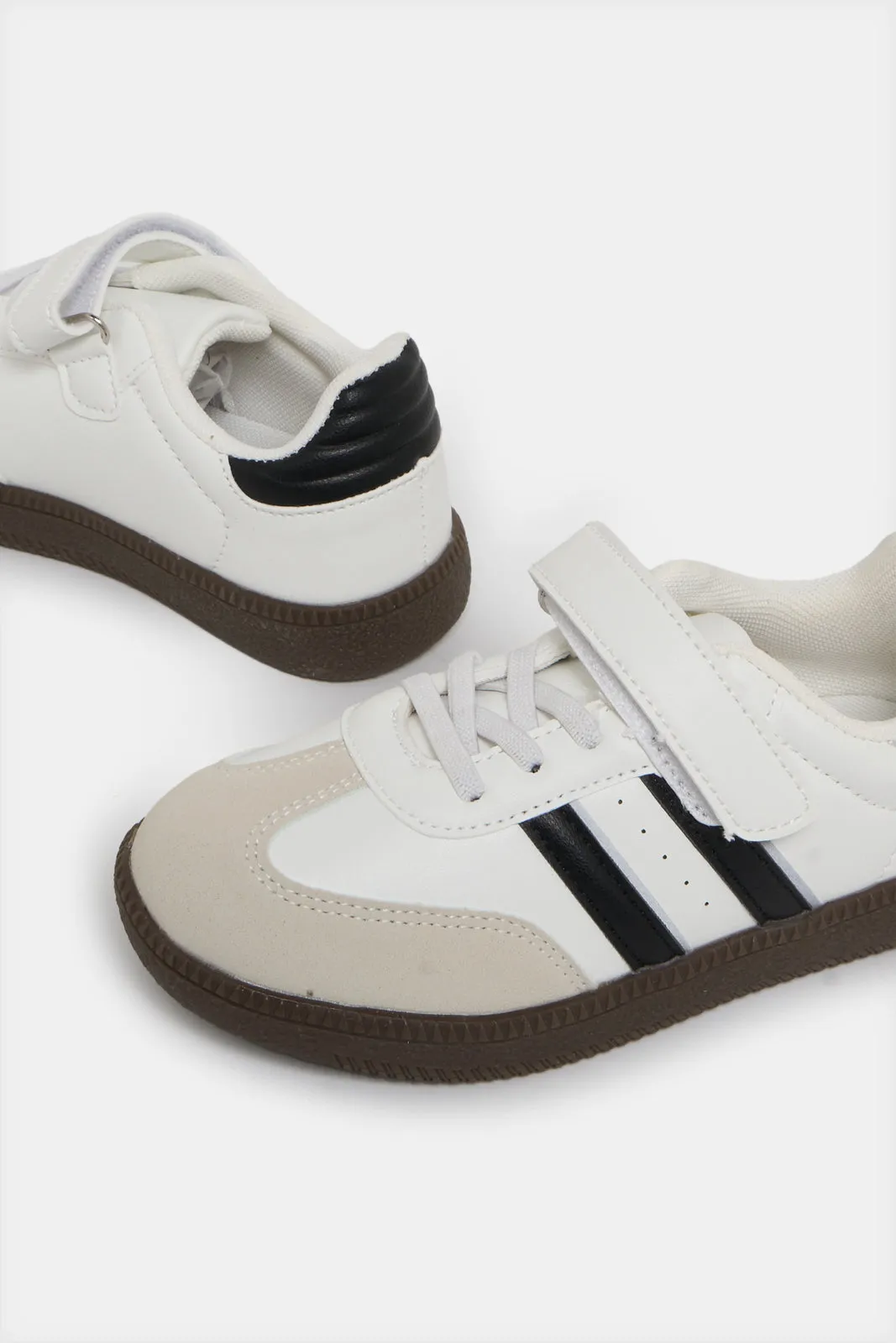 Boys White Color Block Sneakers sold by Redtag product image thumbnail 3