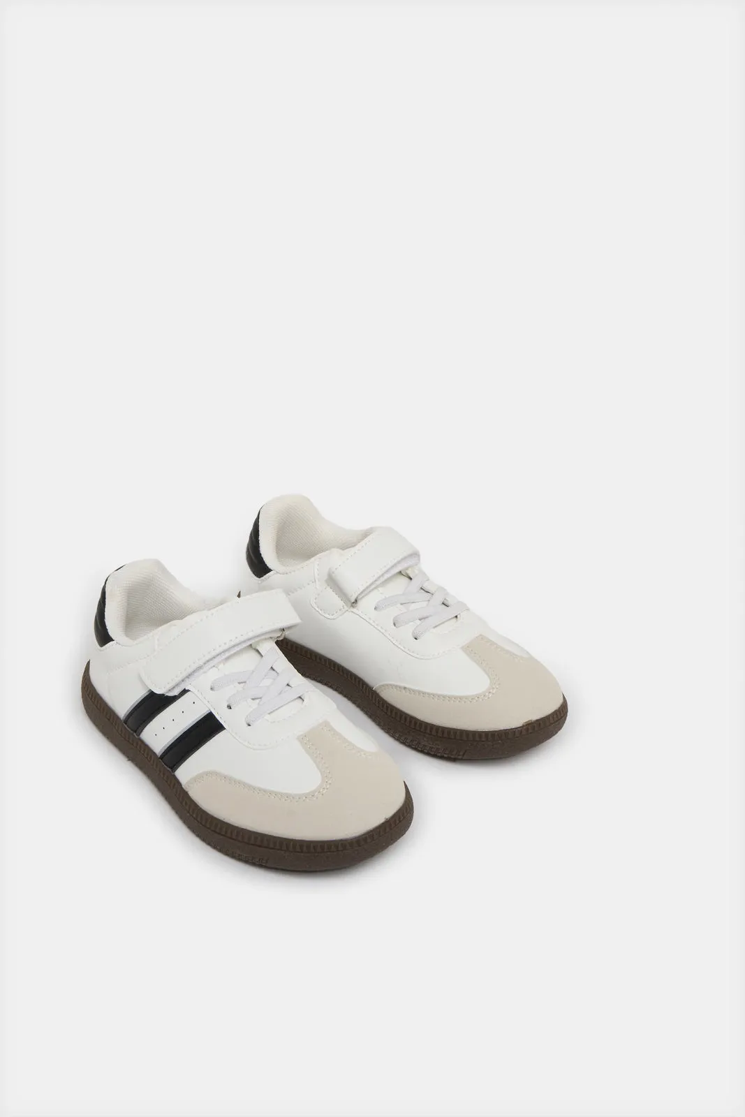 Boys White Color Block Sneakers sold by Redtag product image thumbnail 2
