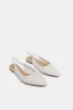 Women White Slingback Studs Upper sold by Redtag