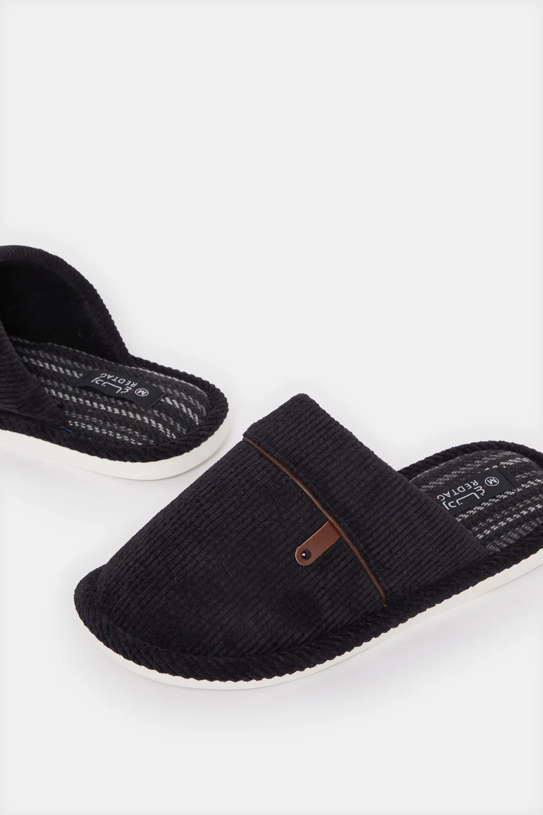 Men Black Mule Slipper sold by Redtag product image thumbnail 2