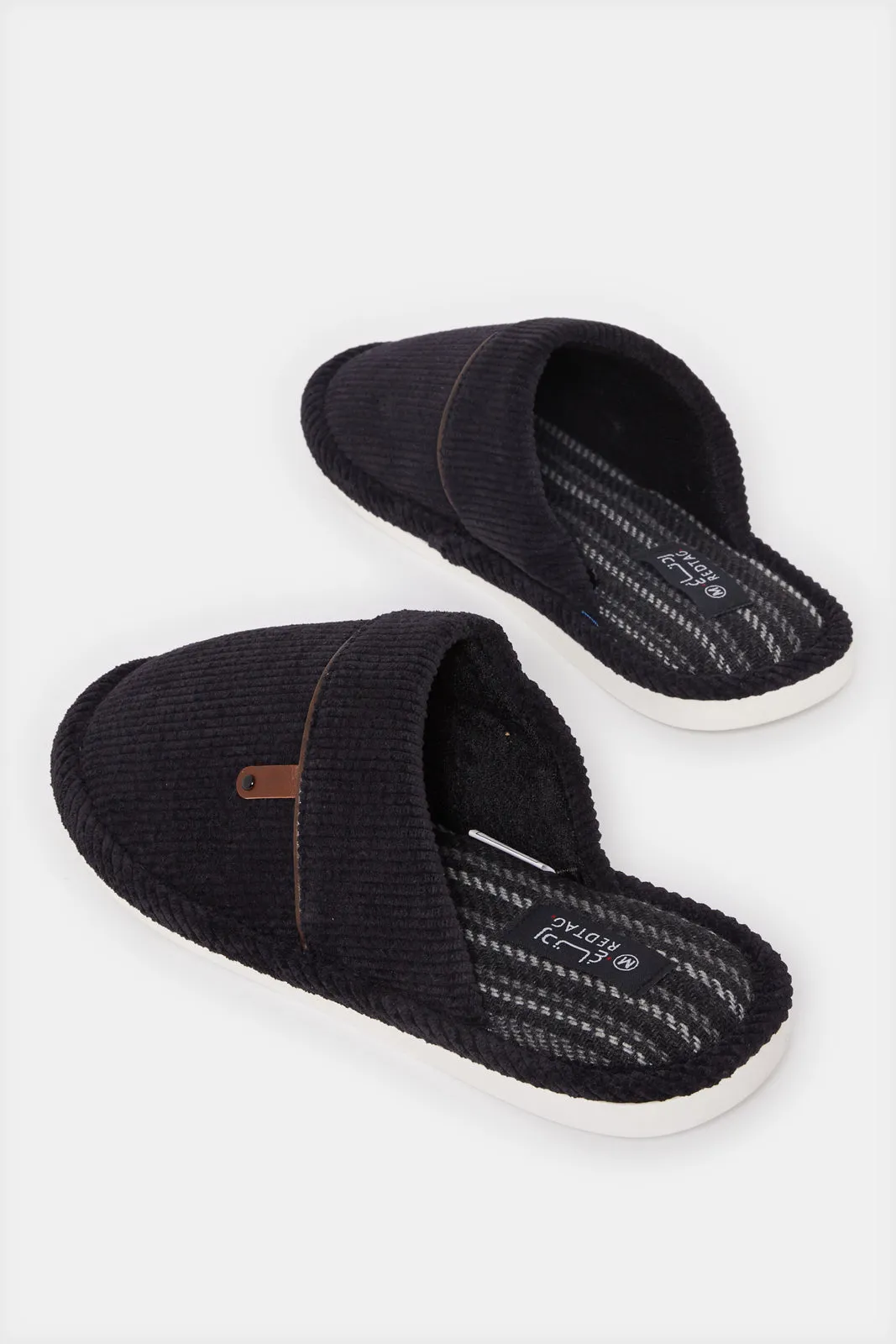 Men Black Mule Slipper sold by Redtag product image thumbnail 3
