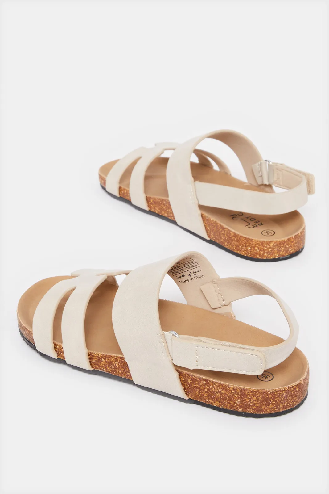Senior Boys Beige H Strap Sandals With Back Strap sold by Redtag product image thumbnail 4