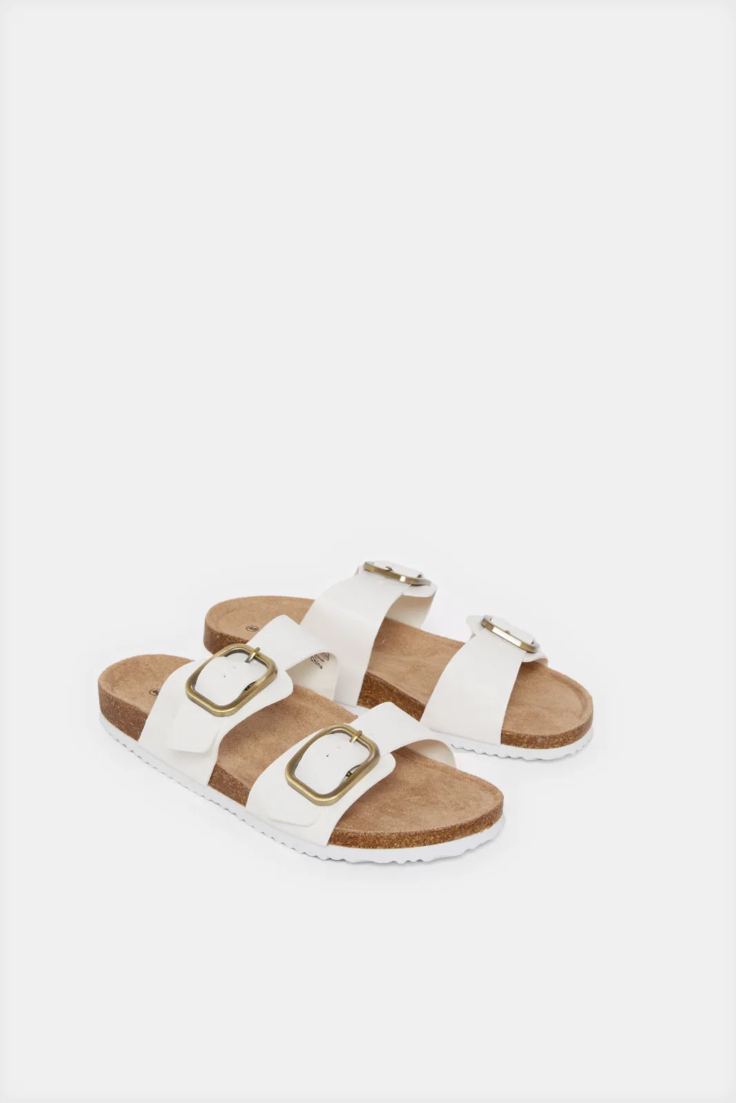 Women White Buckle Mule sold by Redtag product image thumbnail 2