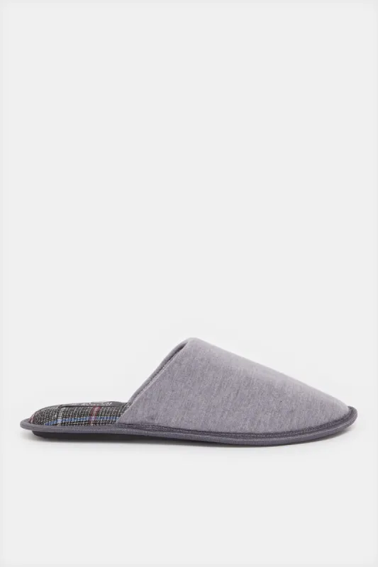 Men Grey Embellished Slipper sold by Redtag