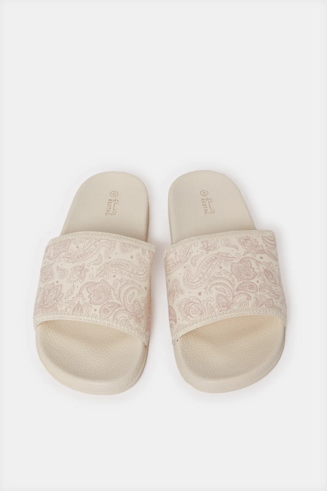 Women Beige Printed Slipper sold by Redtag product image thumbnail 2