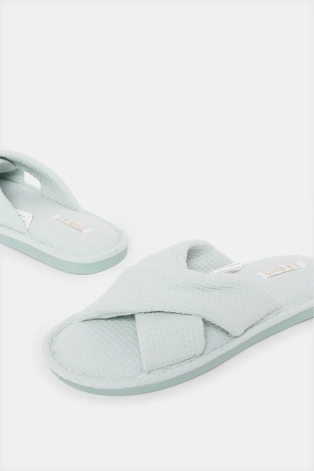 Women Green Crisscross Slipper sold by Redtag product image thumbnail 3