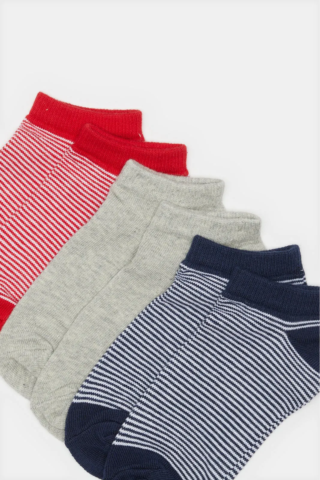 Boys Assorted Ankle-Length Socks Set (3 Pairs) sold by Redtag product image thumbnail 2